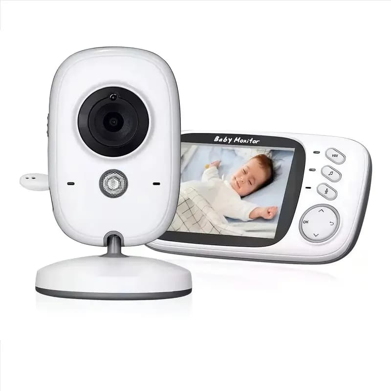 Babá Eletrônica Video Baby Noturna Sem Fio Recarregável Branco Estary Shop